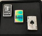 Collectie van 3 speciale Zippo aanstekers, Verzenden, Gebruikt, Aansteker