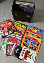 Platenkoffer met diverse elpees en singles, Cd's en Dvd's, Vinyl | Overige Vinyl, Ophalen, Zo goed als nieuw, Overige formaten
