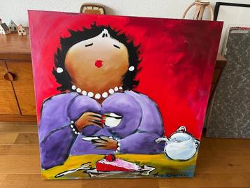 Theo Broeren - Acryl op doek - Esther - Schilderij - beschikbaar voor biedingen