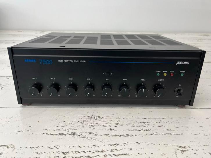 Paso Series 7500 100V Versterker, Audio, Tv en Foto, Versterkers en Receivers, Gebruikt, Stereo, 60 tot 120 watt, Overige merken
