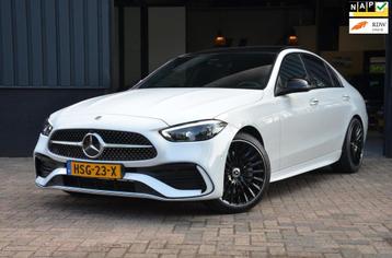 Mercedes-Benz C-klasse 180 AMG Pano|Burmester|360-View|Sfeer beschikbaar voor biedingen