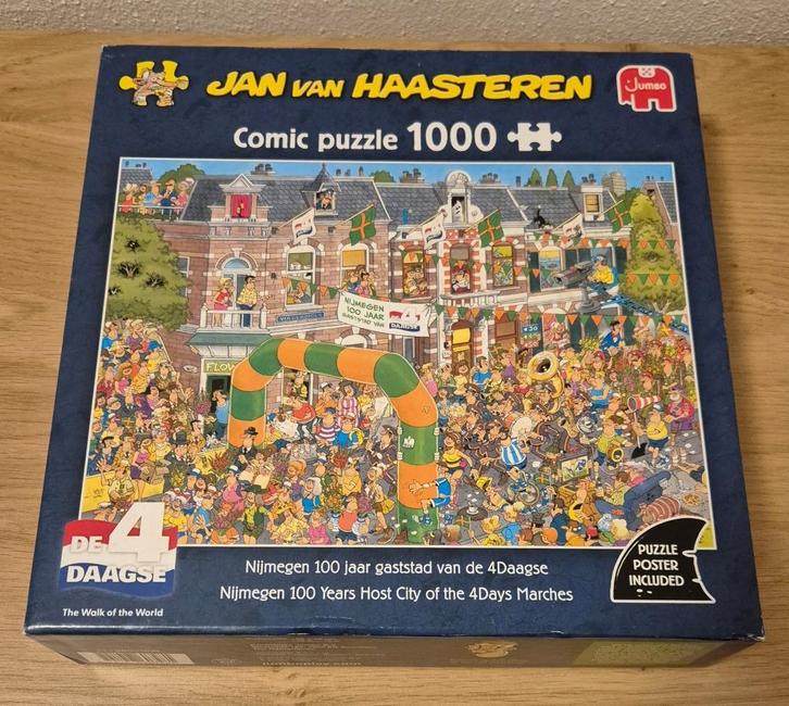 Legpuzzel Van Haasteren 1000 st Nijmegen 100 jaar zgan, Hobby en Vrije tijd, Denksport en Puzzels, Zo goed als nieuw, Legpuzzel