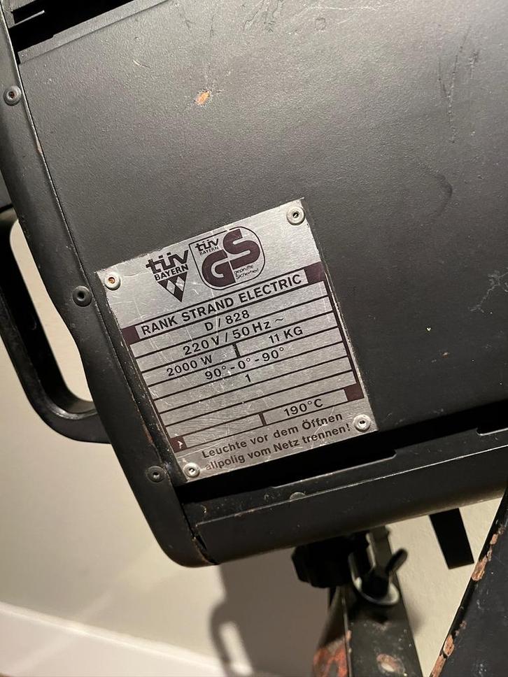 Rank Strand theaterspot als eyecatcher!, Huis en Inrichting, Lampen | Vloerlampen, Gebruikt, Minder dan 100 cm, Metaal, Ophalen