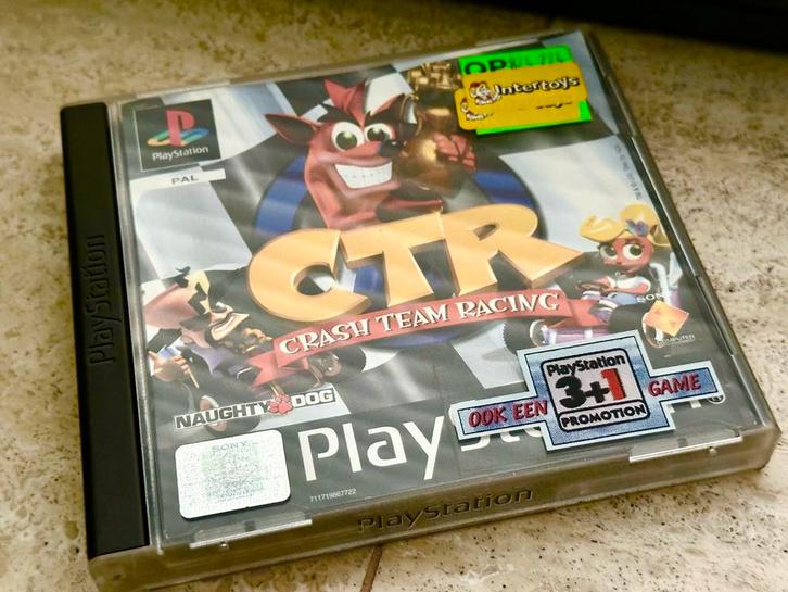 Crash Team Racing (CTR), Spelcomputers en Games, Games | Sony PlayStation 1, Gebruikt, Racen en Vliegen, 2 spelers, Vanaf 3 jaar