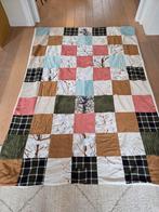 Handgemaakte Plaid Kleed Lapjesdeken - 150x210 cm, Ophalen of Verzenden, Zo goed als nieuw