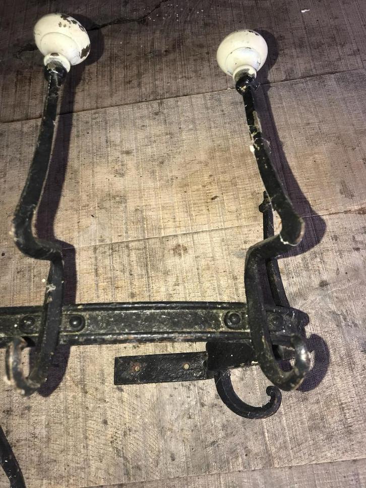 Smeedijzeren Kapstok - Vintage Look, Huis en Inrichting, Woonaccessoires | Kapstokken, Gebruikt, Wandkapstok, Minder dan 100 cm