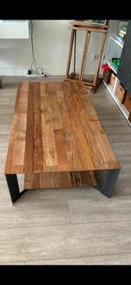 Teak houten tafel, Ophalen, 100 tot 150 cm, 50 tot 100 cm, Zo goed als nieuw