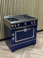 Luxe La Cornue Grand Maman Koningsblauw Gas Fornuis 90cm, Witgoed en Apparatuur, Fornuizen, Warmhoudplaat, 60 cm of meer, Ophalen of Verzenden