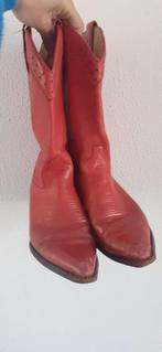Cowboylaarzen Rood maat 40, Kleding | Dames, Schoenen, Lage of Enkellaarzen, Ophalen of Verzenden, Vintage, Gedragen