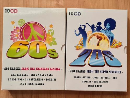 Swinging sixties super seventies 200 tracks per box 20 cd's, Cd's en Dvd's, Cd's | Verzamelalbums, Zo goed als nieuw, Boxset, Ophalen