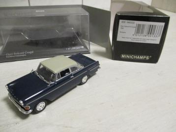  Minichamps Opel Rekord P2 Coupe 1960 Bleu/Grey Schaal 1:43 beschikbaar voor biedingen