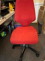 Rode Bureaustoel met Gasveer - Gebruikt, Ophalen of Verzenden, Gebruikt, Rood, Bureaustoel