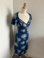 King Louie maat XL blauw witte bloemen jurk 2182, Blauw, Maat 46/48 (XL) of groter, Ophalen of Verzenden, Zo goed als nieuw