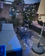 Loungebank en tuintafel set gaat weg vandaag nog, Tuin en Terras, Tuinsets en Loungesets, Ophalen of Verzenden, Gebruikt, Hout