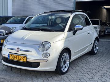 Fiat 500 1.2 Autom., Schuif kantel dak, orginele. NL. leer , beschikbaar voor biedingen