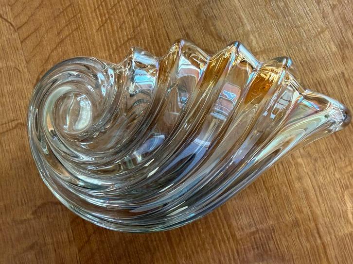 Walther Glas Golf/Shell Schaal/Kom kristal ZGAN, Antiek en Kunst, Antiek | Glas en Kristal, Ophalen of Verzenden