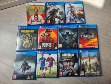 Ps4 games/ spellen  beschikbaar voor biedingen