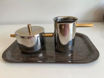 Design Meber Italy Espresso Roomstel Messing  RVS 18/10 beschikbaar voor biedingen