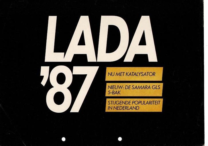 Folder Lada programma 1987, Boeken, Auto's | Folders en Tijdschriften, Zo goed als nieuw, Overige merken, Ophalen of Verzenden