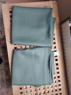 2 Olijfgroene Gordijnen 175x130cm, Huis en Inrichting, Stoffering | Gordijnen en Lamellen, Ophalen, 100 tot 150 cm, Zo goed als nieuw