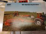 Folder massey Ferguson 725 925 maaiers, Ophalen of Verzenden, Zo goed als nieuw