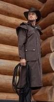 Equitheme Lange regenjas rider coat - maat XL- chocolate, Ophalen of Verzenden, Zo goed als nieuw, Regenjas