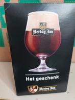 Hertog Jan bierglas in doos, Het geschenk, Bockbier, Ophalen of Verzenden, Nieuw, Glas of Glazen, Hertog Jan