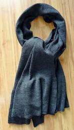 Nieuw: pashmina sjaal omslagdoek donker grijs 214x72/130 cm, Ophalen of Verzenden, Nieuw, Sjaal