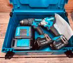 Makita set DTD156 / DHP482 , 2 x accu , accu lader in M box, Doe-het-zelf en Verbouw, Gereedschap | Boormachines, Ophalen of Verzenden