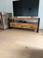 Tv Meubel Mango / Metaal serie Britt, Ophalen, Zo goed als nieuw, Minder dan 100 cm, Metaal