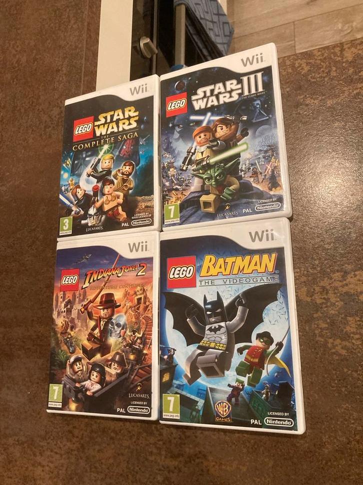 LEGO Wii Games - Star Wars, Indiana Jones, Batman, Spelcomputers en Games, Games | Nintendo Wii, Gebruikt, Avontuur en Actie, 2 spelers