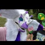Dino masker furred and painted verkoop of ruilen :), Ophalen of Verzenden, Zo goed als nieuw, Overige typen