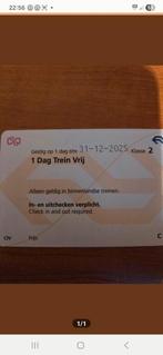 NS dagkaarten alle dagen/tijden geldig, Tickets en Kaartjes, Trein, Bus en Vliegtuig, Eén persoon, Trein, Algemeen kaartje