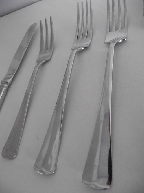 5 vintage Haags Lof bestek RVS vork mes verzilverd lepel p s, Antiek en Kunst, Antiek | Bestek, Ophalen of Verzenden