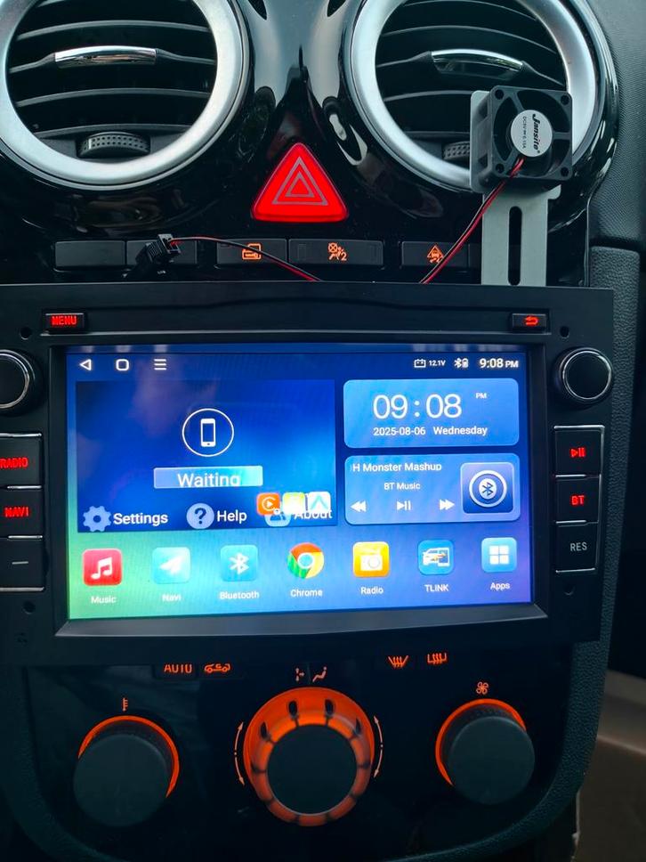 Opel Corsa D Autoradio Android Apple CarPlay, Auto diversen, Autoradio's, Gebruikt, Ophalen of Verzenden