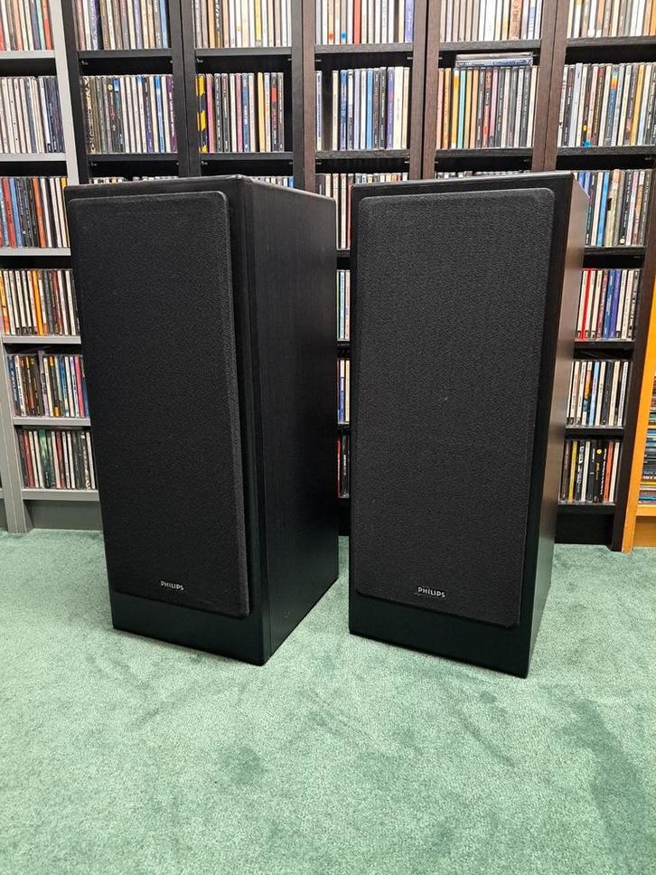 Prachtige set Philips FB830 (refoam nodig), Audio, Tv en Foto, Luidsprekers, Zo goed als nieuw, Front, Rear of Stereo speakers