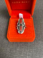 Ring zilver met koraal maat 55, Sieraden, Tassen en Uiterlijk, Ringen, Ophalen of Verzenden, 17 tot 18, Zilver, Dame