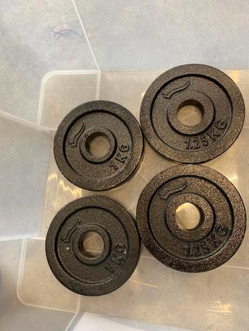 Haltergewicht 2x 1.25 kg / 2x 1kg beschikbaar voor biedingen