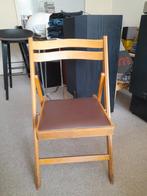 Klapstoel vintage - zeer nette staat, Huis en Inrichting, Stoelen, Ophalen, Zo goed als nieuw, Bruin, Eén