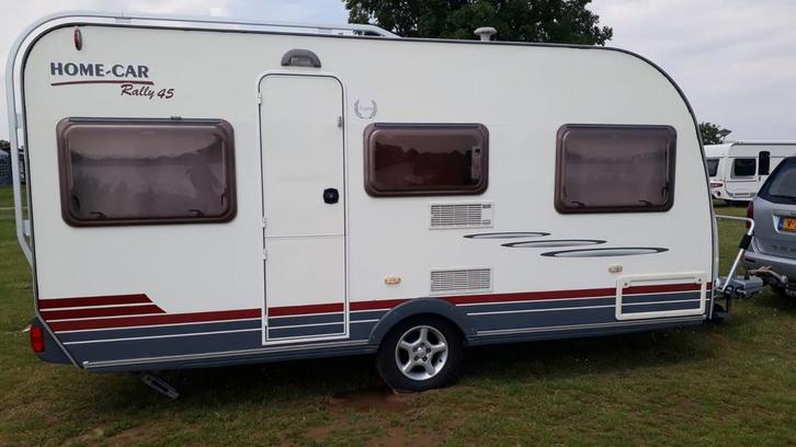 Home Car Rally 45 Trophy met gladde wanden- Incl. Voortent!, Caravans en Kamperen, Caravans, Particulier, tot en met 4, 750 - 1000 kg