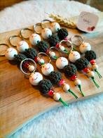 Leuke handgemaakte sleutelhangers - Gelukspoppetje Kerst, Nieuw, Ophalen of Verzenden, Saluty's kinder- en kraamcadeaus, Info@salutys.nl
