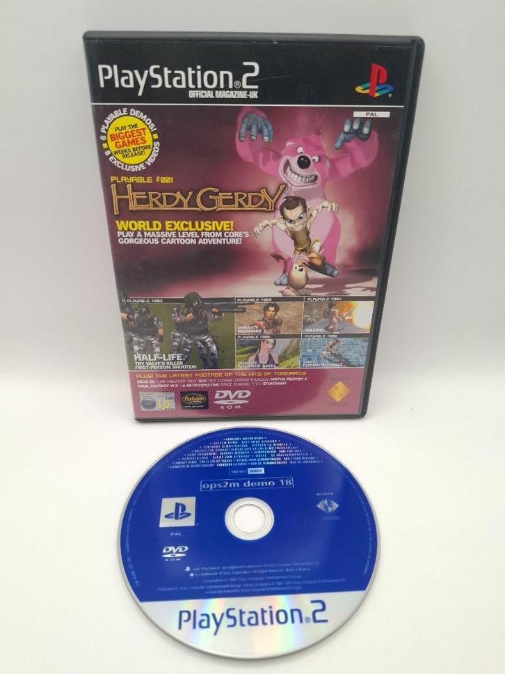 uk playstation magazine demo disc #18 ps2, Spelcomputers en Games, Games | Sony PlayStation 2, Zo goed als nieuw, Avontuur en Actie