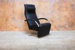 NIEUW beklede zwarte leren Jori Mensana design relaxfauteuil, Huis en Inrichting, Fauteuils, Jori, Design, Nieuw, Ophalen of Verzenden