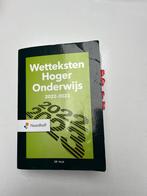 Wetteksten Hoger Onderwijs 2022-2023, Boeken, Studieboeken en Cursussen, Ophalen of Verzenden, Gamma, Zo goed als nieuw, HBO