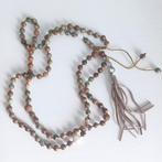 Pimps and pearls mala ketting edelsteen met hanger, Sieraden, Tassen en Uiterlijk, Kettingen, Verzenden