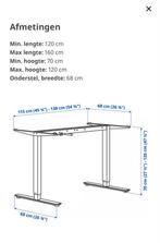 Ikea trotteb bureau onderstel, Huis en Inrichting, Bureaus, Ophalen, Zo goed als nieuw