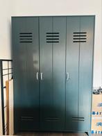 Woood 3 delig lockerkast blauwgrijs (industrieel), Huis en Inrichting, Kasten | Lockerkasten, Ophalen, Zo goed als nieuw, Industrieel