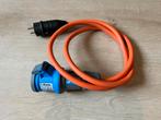 Camping verloopkabel 1,5 meter 16A 230V H07RN-F 3x2.5, Caravans en Kamperen, Ophalen of Verzenden, Zo goed als nieuw