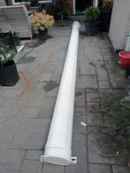 elektr. zonnescherm 5X3 blauw/wit, Tuin en Terras, Ophalen, Gebruikt, 450 cm of meer, Elektrisch