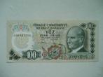 1295. Turkije, 100 lirasi 1970(1983) UNC Atatürk., Verzenden, Overige landen, Los biljet